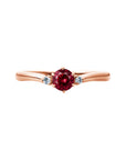 ルージュシリーズ / EC1036|ルビー0.5~1.0ct・婚約指輪(サファイア・ツァボライト変更可)