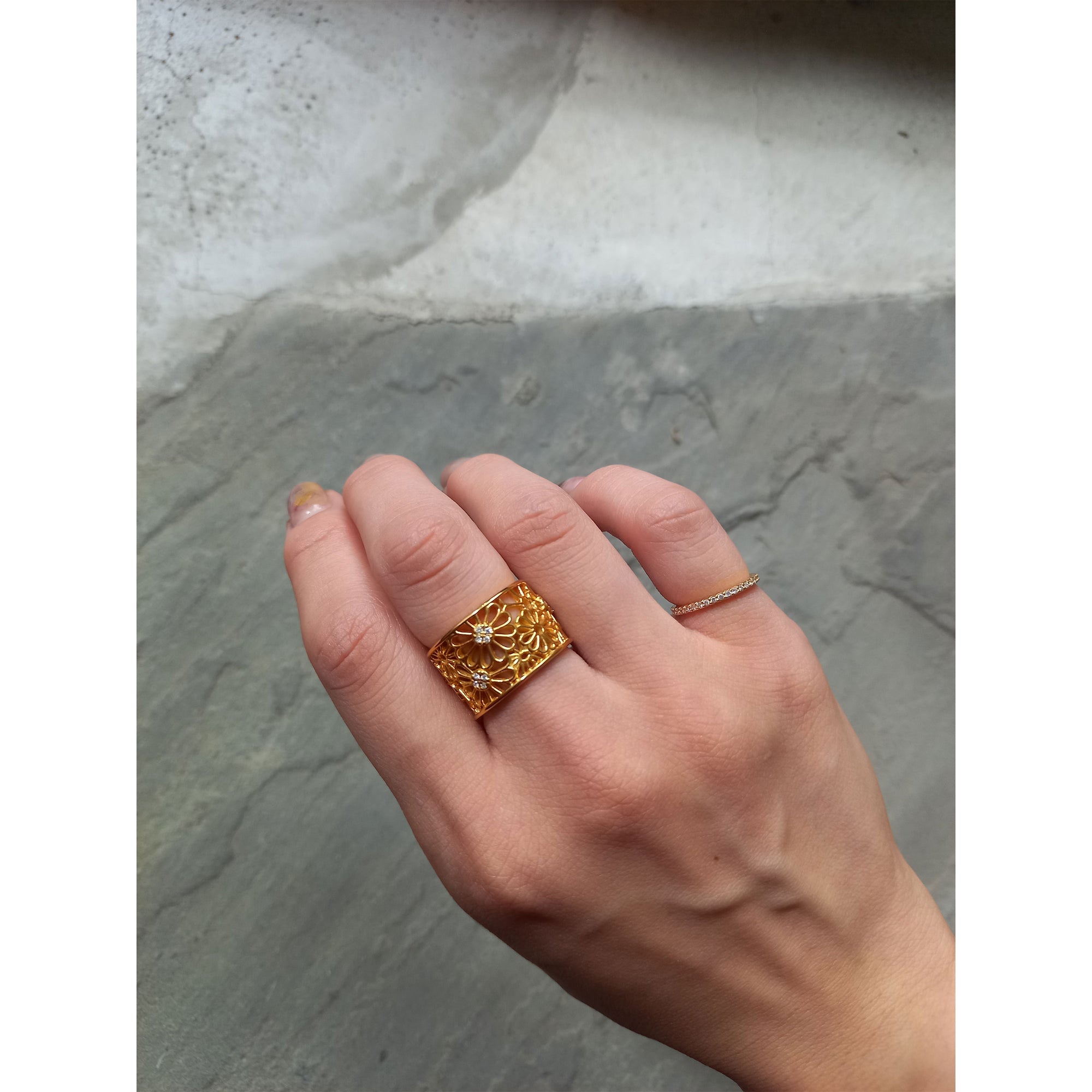 Chrysanthemum Patterned Ring/JC1211/Four Seasons/Autumn | Jewelry | EIKA ORIGIN