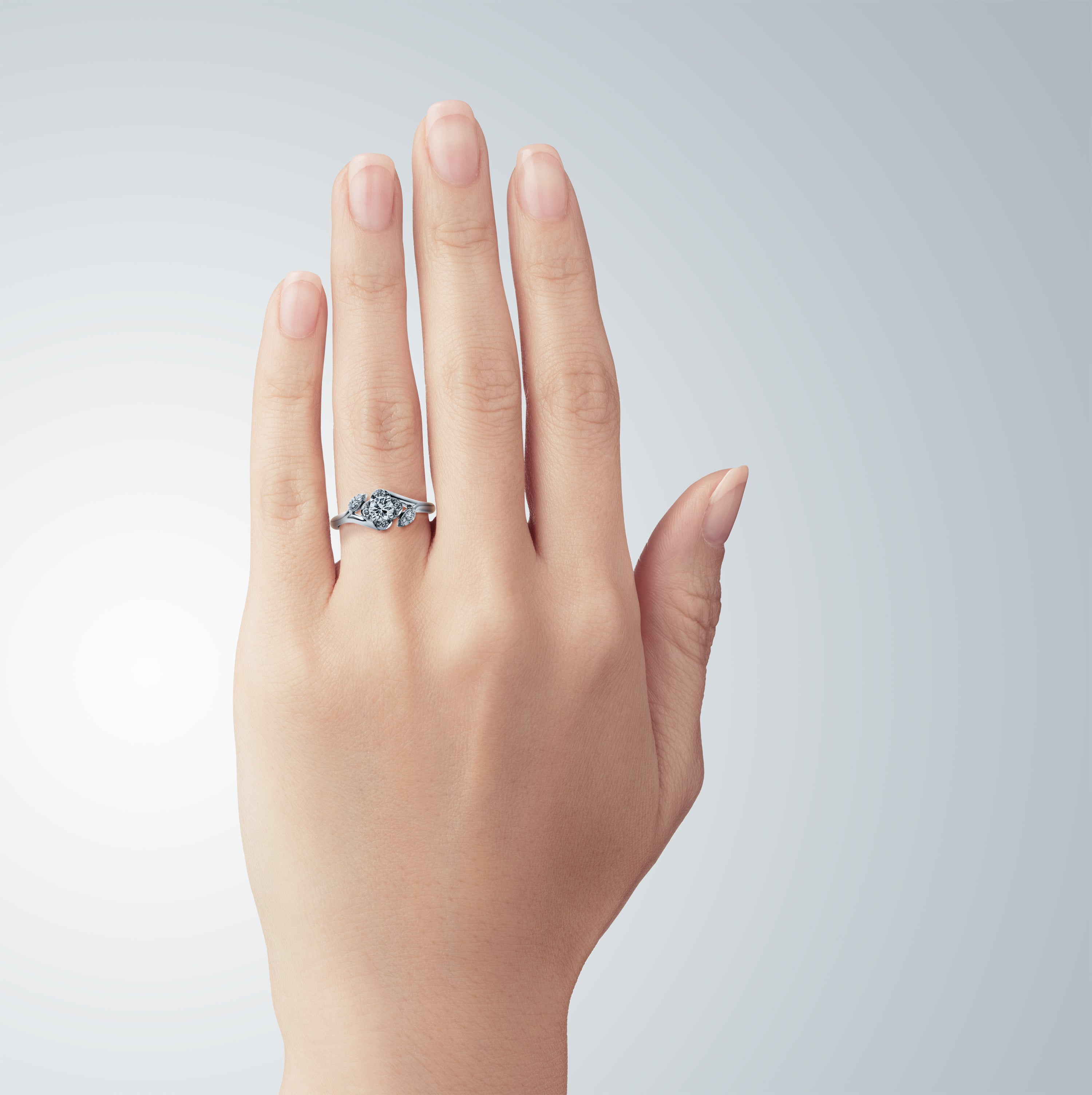 結婚指輪 それぞれのお好みの石をセットしました | 結婚・婚約指輪の