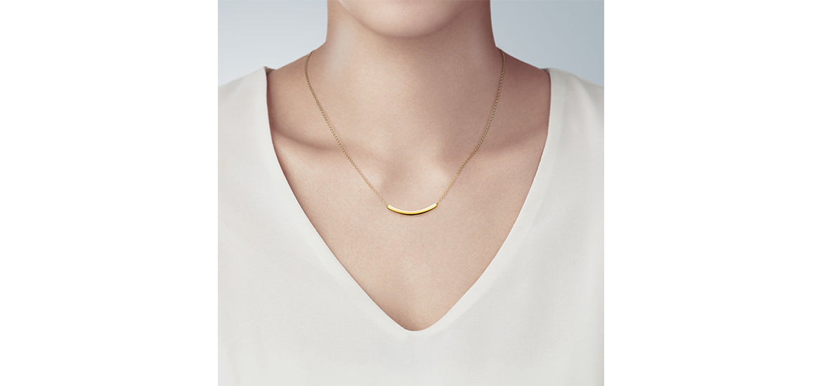 Luna Up Diamond Long Necklace